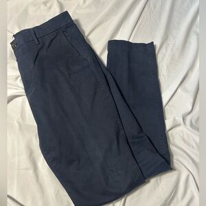 GAP Essential Khaki Skinny Pants Men's 33x32 Navy Casual Stretch Stylish